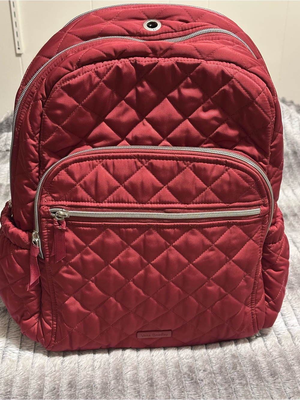 Vera Bradley Campus Backpack Cardinal Red